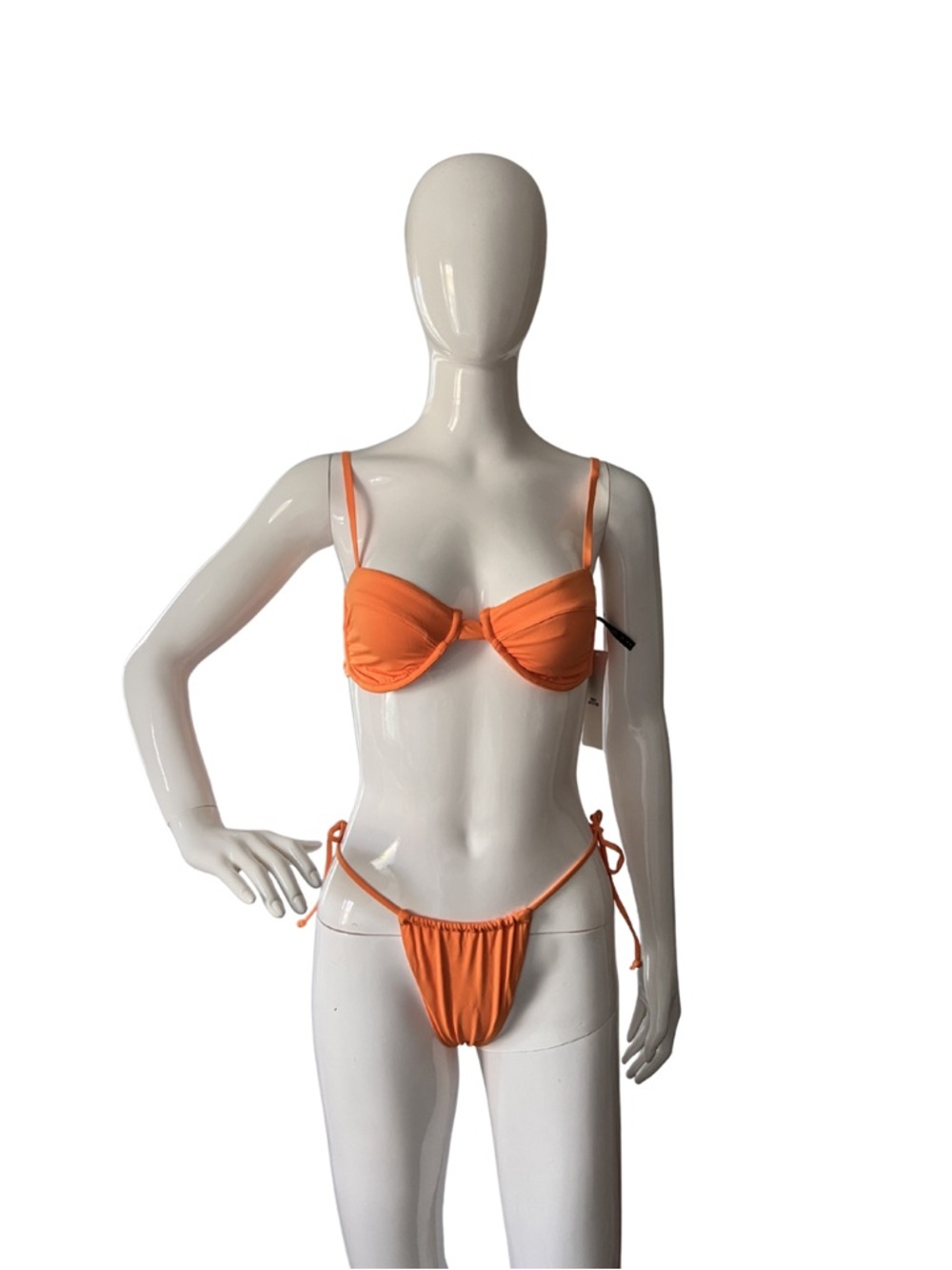 NWT Urban Outfitters Orange Tie-Side Bikini Set w/ Underwire Top_Size M